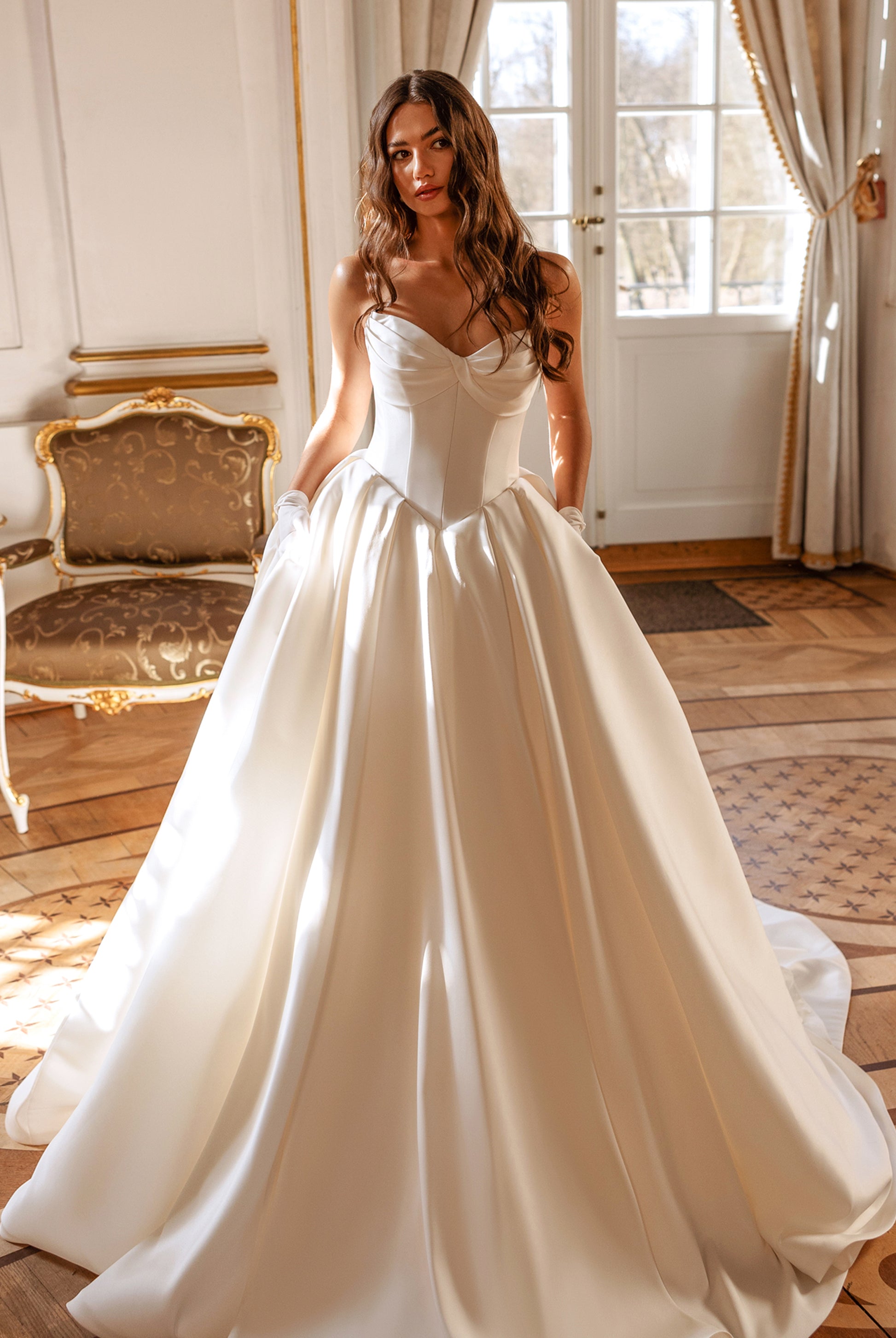 Adeleis Princess/Ball gown Sweetheart Ivory Wedding dress 