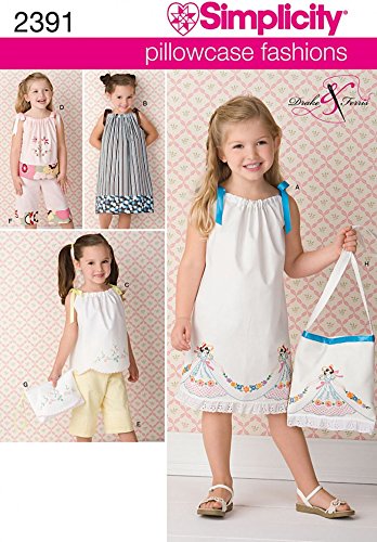 Amazon.com: Simplicity Childrens Easy Sewing Pattern 2391 ...