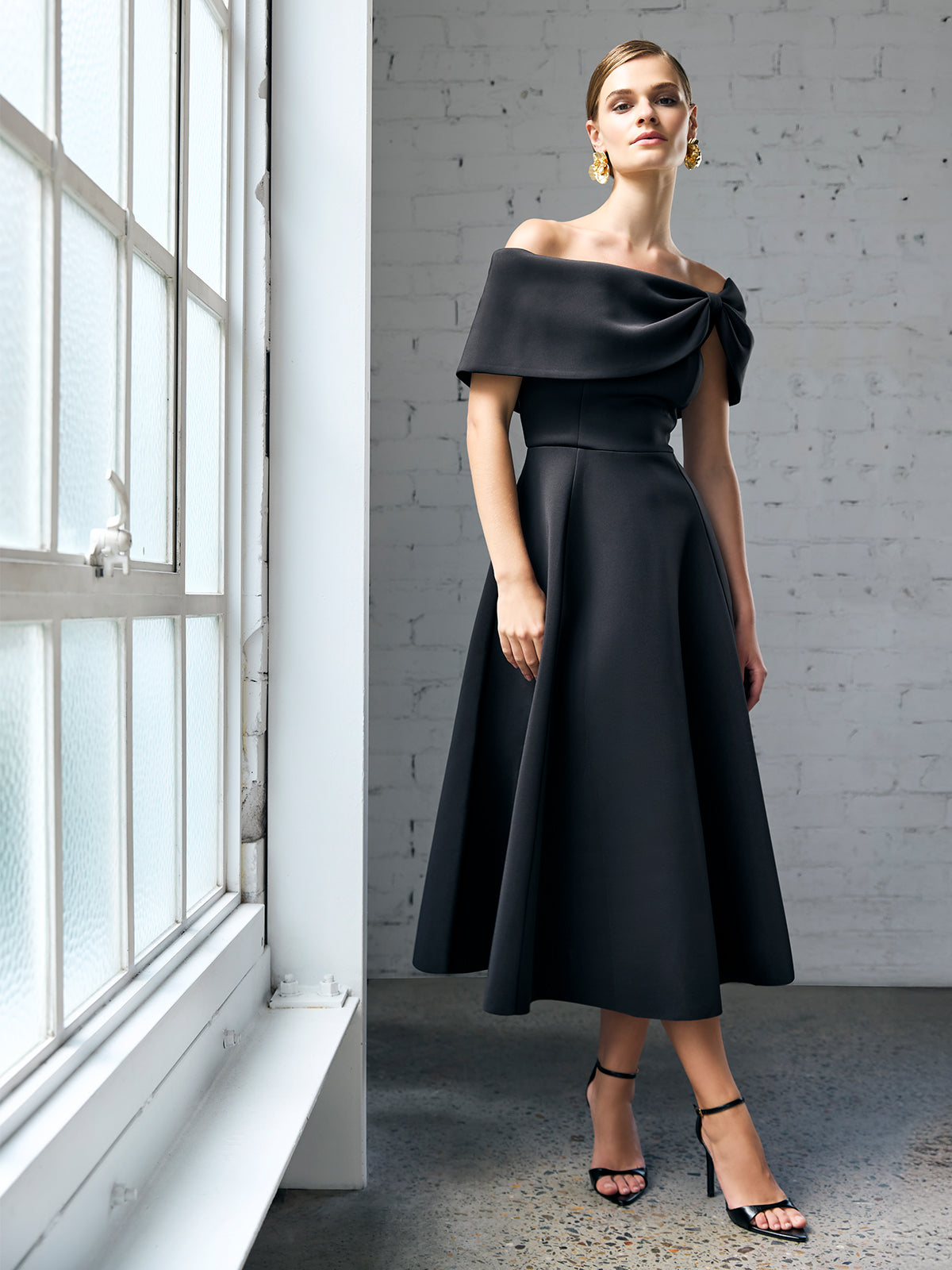 Black Full Skirt Cocktail Dress Rowan Black Cocktail Dress ...