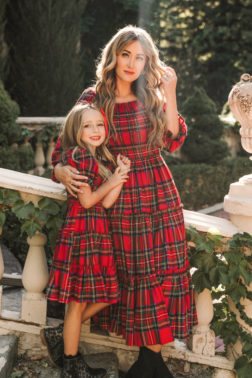 Madeline Dress in Holiday Plaid – Ivy City Co