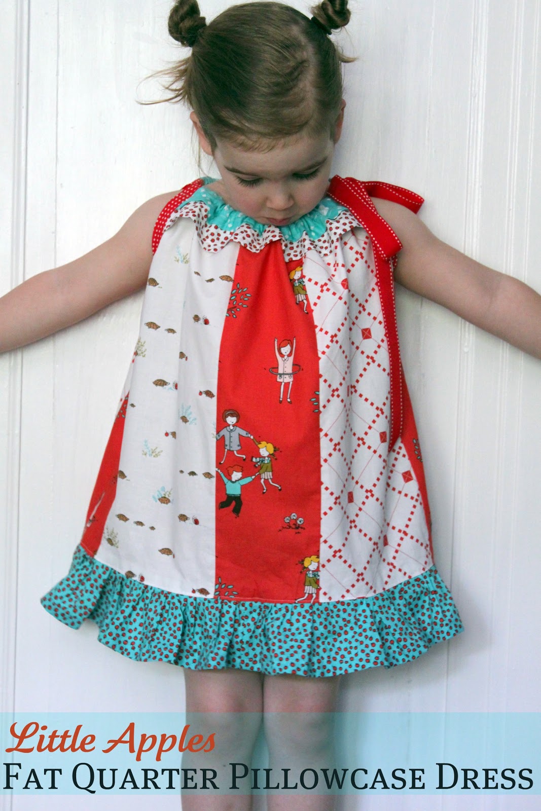 Pattern Remix: Little Apples Fat Quarter Pillowcase Dress - The ...