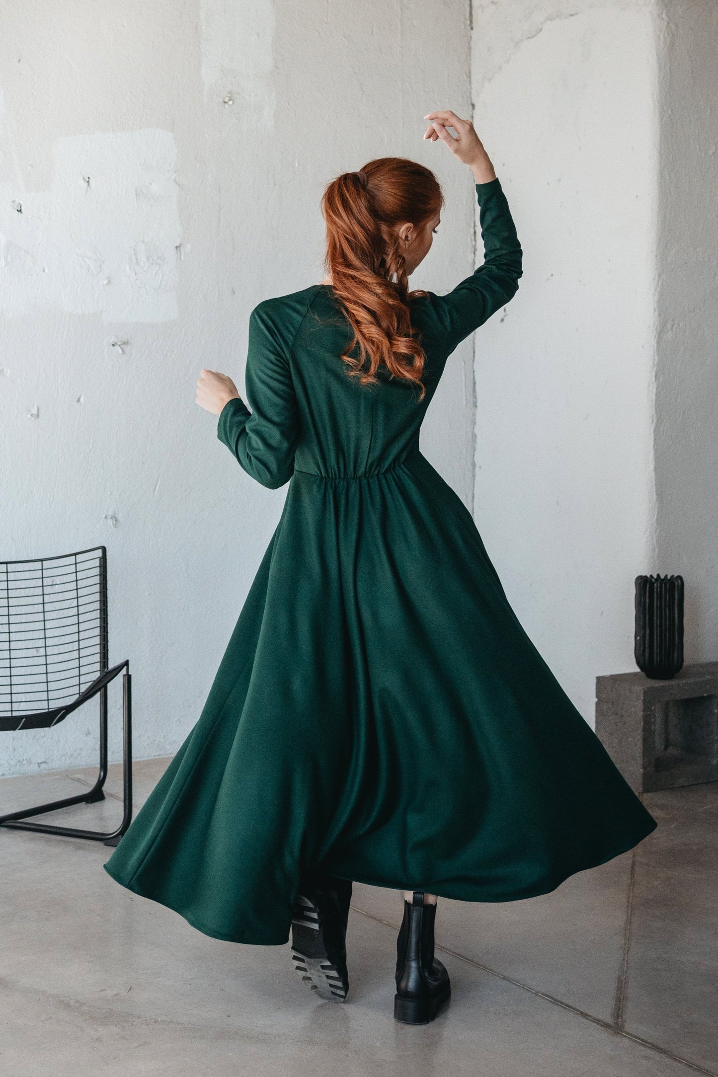 Wool Wrap-Top Dress - Cozy Elegant Winter Wear for Any Occasion ...