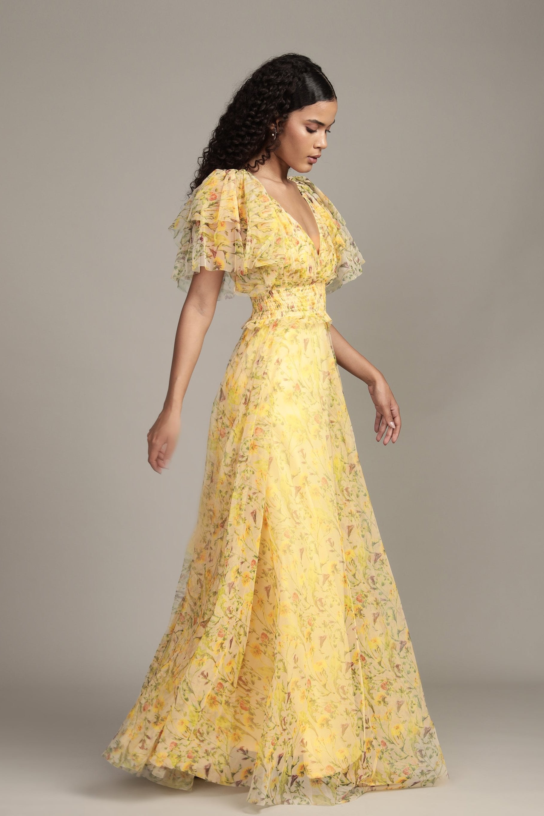 Yellow Floral Dress New Look Yellow Dress Uk Yellow Floral Maxi ...